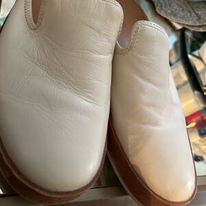 Vince Cream Slip-On Shoes